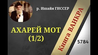 р. Ишайя Гиссер - Ахарей Мот 1. Сгореть на работе (01.05.2024)