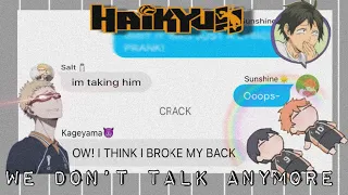 HINATA AND KAGEYAMA LYRICS PRANKS THE GC??🤭 ft Tsukishima || Haikyuu lyrics prank || Tsukkikage