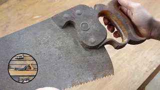 Rare 1880s Richardson Bros. hand saw | Restoration