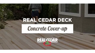 How to cover a concrete deck with real cedar - RealCedar.com