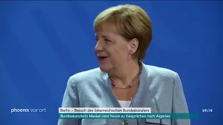 Pressekonferenz von Angela Merkel und Sebastian Kurz am 17.09.18