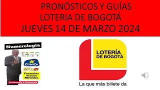 RESULTADO PREMIO MAYOR LOTERIA DE BOGOTA DEL JUEVES 14 DE MARZO 2024 #loteríadebogotá