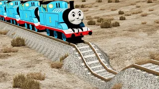 Thomas & Train vs Pothole | BeamNG.Drive