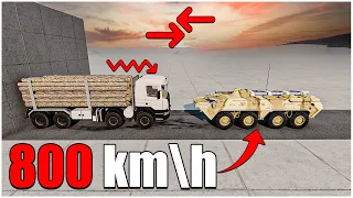 BTR-80 VS 8x8 Utility Truck (94) | #car #body #testing | #beamngcrashes