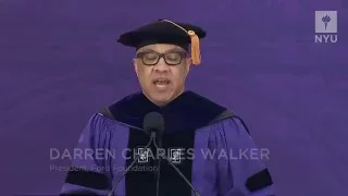 2016 NYU Commencement Speaker Darren Walker, Ford Foundation President