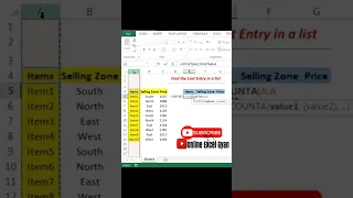 #shorts Love this trick to find the last entry in Excel | Offset function | Cool Excel Tricks#excel