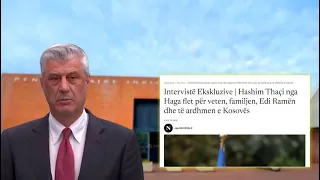 Tv Klan - Hashim Thaçi flet nga burgu i Hagës