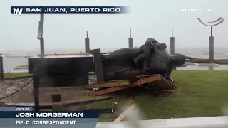 Descripition of Maria Making Landfall