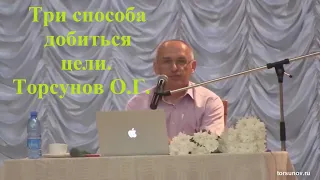 Три способа добиться цели. Торсунов О.Г.