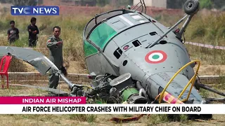 India Air Force Helicopter Crashes With Military Chief On Board