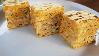 Вкусный закусочный торт из Тыквы! Бюджетная закуска для праздничного стола!