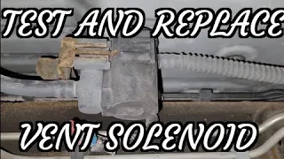 Chevy Silverado P0449 Evap Vent Solenoid Replacement. Don't Use A Lighter !!