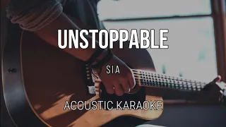 Unstoppable - Sia | Acoustic Karaoke - Instrumental