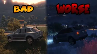 Snow made his driving worse (SUV Service - GTA Online)