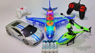 Transparent 3D Lights Airplane A380 & Racing Rc Car, rc helicopter, airbus a380, remote car, rc car,