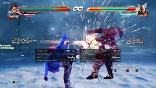 Hwoarang b3 launch Max Damage Wall Carry Combo