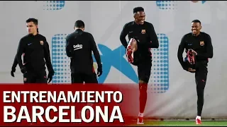 Entrenamiento completo del Barcelona previo al Alavés | Diario AS