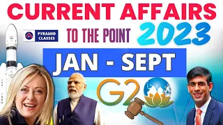 January to September current affairs 2023 | ri ari odisha gk | fireman class 2023 | Pyramid Classes