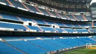 Real Madrid - Santiago Bernabeu Stadium. Inside view whilst sorting pitch post-match