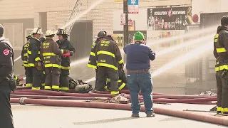 Firefighters battle 2-alarm fire at Bridgeport building