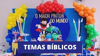 DECORAÇÃO DE FESTA COM TEMAS BÍBLICOS