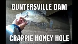 CRAPPIE fishing at Guntersville Dam - Dangerous Water!