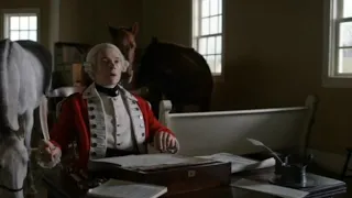 Major Robert Rogers meets Major Edmund Hewlett and Richard Woodhull, Setauket 1776