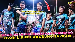 Viral ‼️ RIVAN NURMULKI Libur Timnas Voli Putra Indonesia gegerkan Tarkam Ponorogo