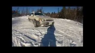 3.0 Subaru Outback drifting on snow