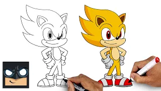 How To Draw Super Sonic | Drawing Tutorial (Step by Step)