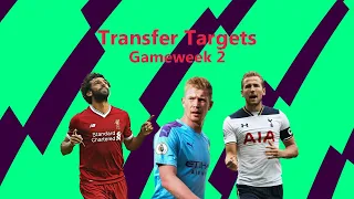 FPL 2021/22 Game Week 2: Transfer Targets | Potential Picks | Fantasy Premier League 2021/22