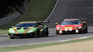 BCRC GT3's @Brands Hatch 20 min online race - Close racing (Replay views)