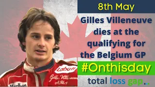 On this day 8th May 1982 - Canadian Grand Prix ace Gilles Villeneuve dies at the Belgian Grand Prix