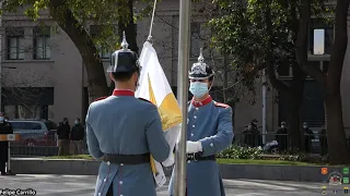 Ceremonia Ofrendas Florales a la Republica Oriental de Uruguay, Izamiento de los Pabellones