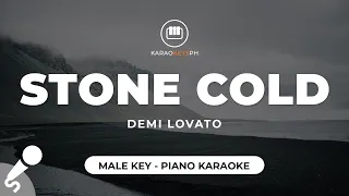 Stone Cold - Demi Lovato (Male Key - Piano Karaoke)