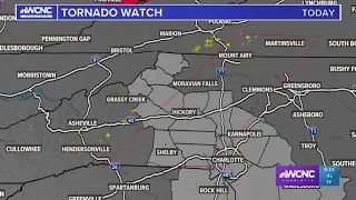 Tracking tornado warnings, severe weather in the Carolinas
