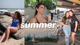 a summer vlog: beach day, girls night, jobros concert & more