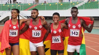 Ghana quartet came 1st in the 4x400m mix relay ||3:24.81|| CAA REGION II SENIORS CHAMP. LÓME TOGO.
