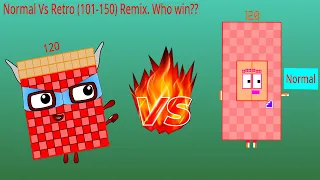 Looking For Numberblocks Band Normal (101-150) New Remix | Normal Vs Retro. Who win???