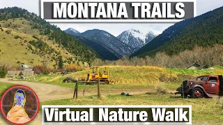 Old Chico and Emigrant Gulch Virtual Walk -  Virtual Walking Trails for Treadmill - Montana 4K Hike