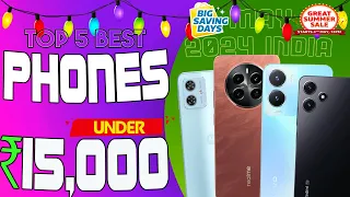 Top 5 Value for Money Smartphones under ₹15000 in May 2024 | 8GB+128GB | 4K Camera | Dimensity 7050