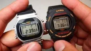 Casio Classic Vintage G Shock watch from 1980's DW-5400 compare with DW-5400 and DW-5600E