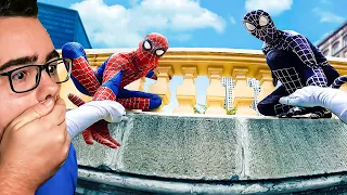 TEAM SPIDERMAN vs VENOM in REAL LIFE (Reaction)