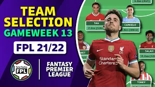 FPL Team Selection GW13 | Foden to Jota? | Fantasy Premier League Tips