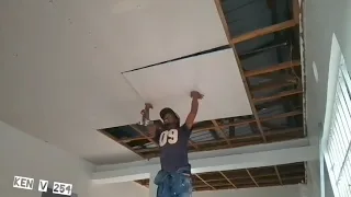 SIMPLE WAY TO INSTALL GYPSUM BOARDS 👍