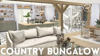 COUNTRY BUNGALOW FOR YOUNG COUPLE || Sims 4 || CC SPEED BUILD