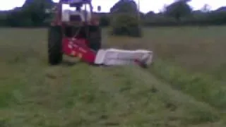 mowing grass old school