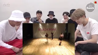 BTS reaction BLACKPINK As If It's Your Last DANCE PRACTICE