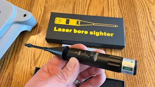 Laser Bore Sight Kit Bright Green BoreSighter for .17 to 12GA Caliber #boresight #laser  #review