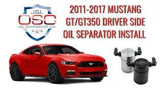 J&L Oil Separator Co. 2011-2017 Mustang GT/GT350 Driver Side Install 3011D